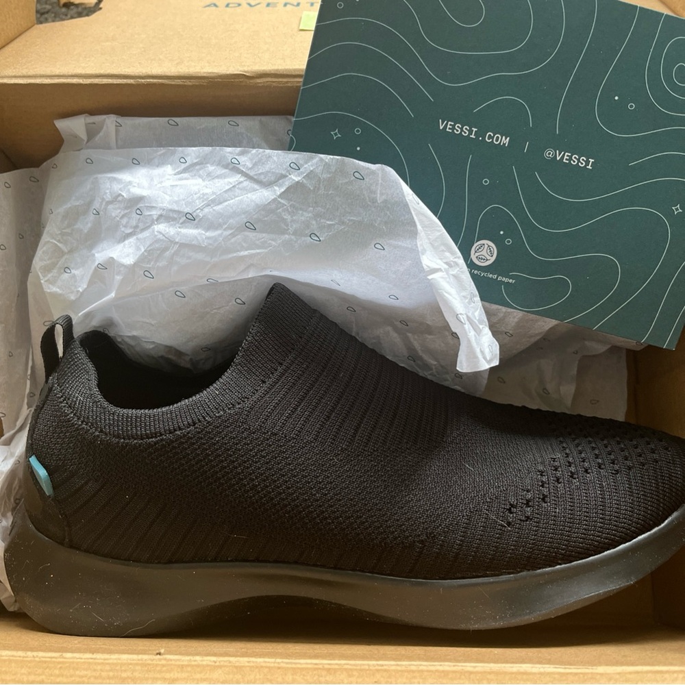 Vessi Waterproof Black Men's Loafers & Slip-Ons